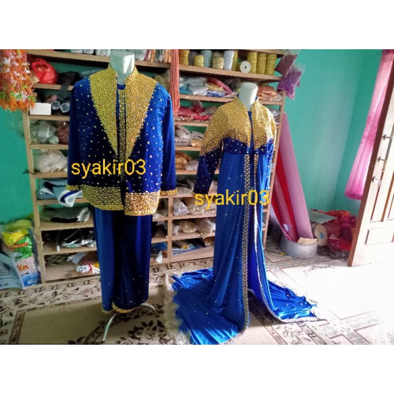 baju pengantin motif jubah