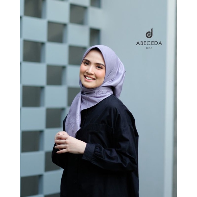 HIJAB SEGI EMPAT DEENAY ABECEDA series-LILAC