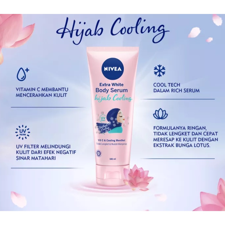 NIVEA Body Serum Extra White Hijab Cooling