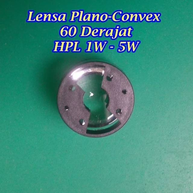 Lensa plano convex hpl 1w-5w 60°