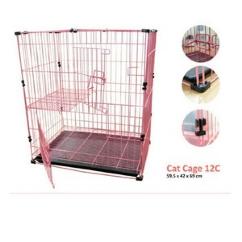 KANDANG 12 C UNTUK HEWAN KUCING KELINCI TINGKAT 2 LANTAI / CAGE 12 C