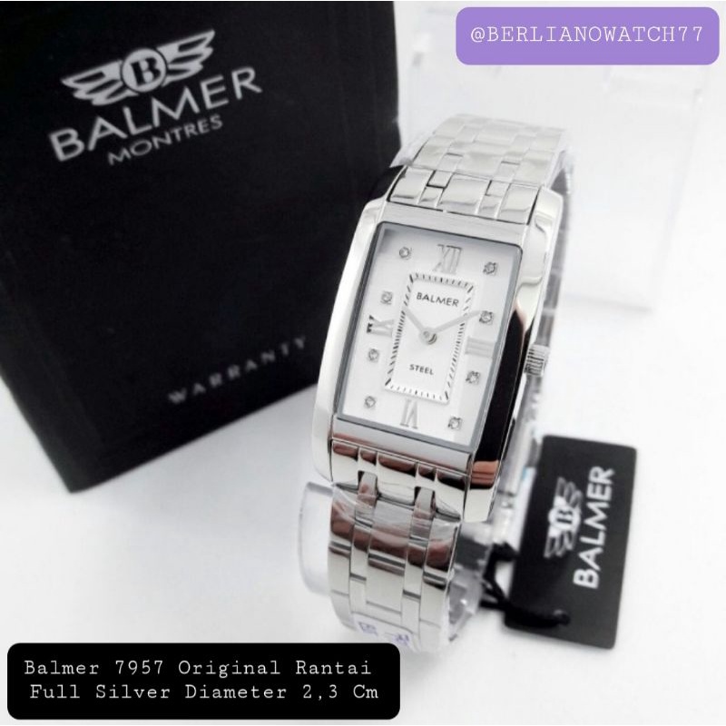 JAM TANGAN WANITA BALMER 7957 ORIGINAL FULL SILVER GARANSI RESMI