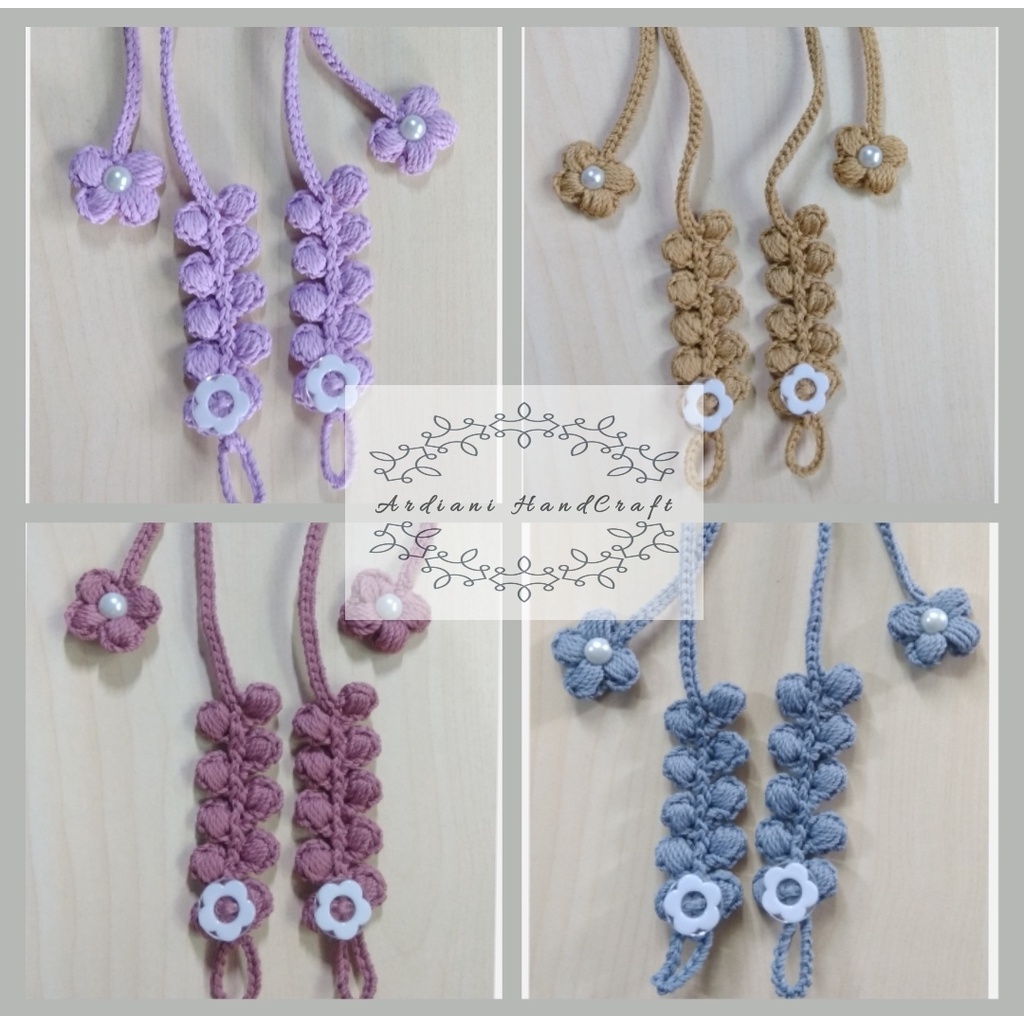 STRAP MASKER RAJUT 2 IN 1/ STRAP MASKER HIJAB /TALI MASKER RAJUT / KONEKTOR MASKER RAJUT 2IN 1