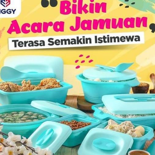 PRASMANAN AQUAMARINE SET-TEMPAT SAJI LAUK PRASMANAN SET AQUAMARINE BIG