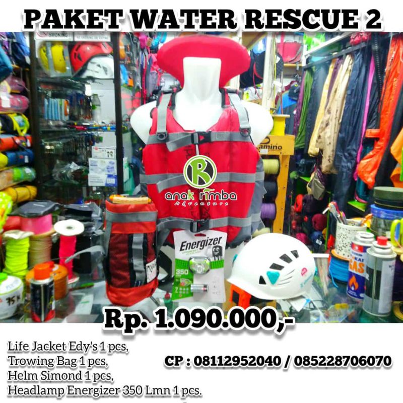 PAKET WATER RESCUE 2, PERLENGKAPAN SAR AIR. PERALATAN SAFETY