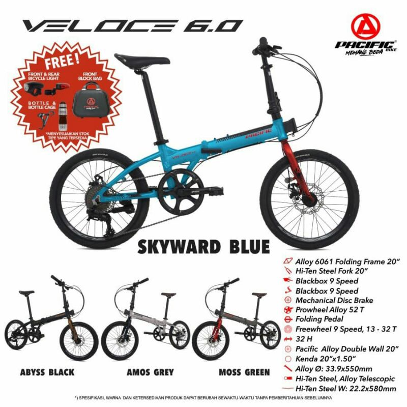 Sepeda Lipat Pacific Veloce 6.0 20"