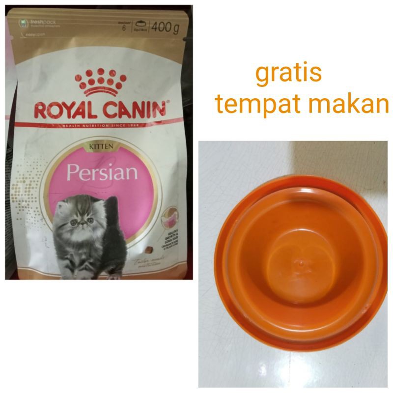 Persian Kitten Royal Canin Makanan Kucing Kemasan/Repack 400g Gratis Tempat Makan Kucing Anti Semut