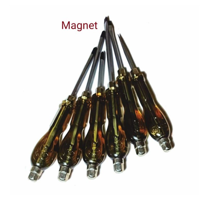 Obeng Ketok Set 6 Pcs Screwdriver Obeng Set Plus Minus.