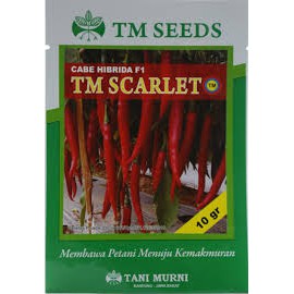 Bibit Cabai Tani Murni TM Scarlet Cabe Hibrida F1 - 10 gram