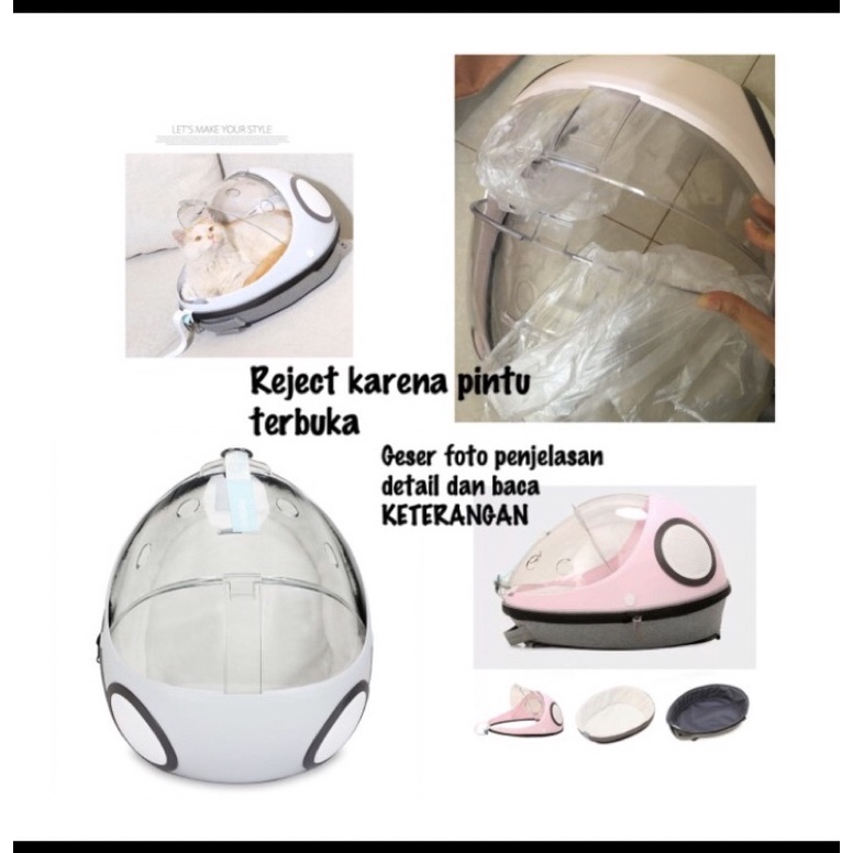 Tas Ransel astronot kucing import reject