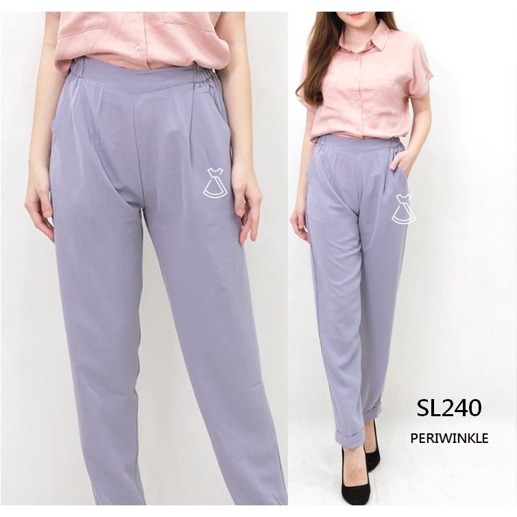 SL240 - Celana Panjang Polyester Long Pants Casual