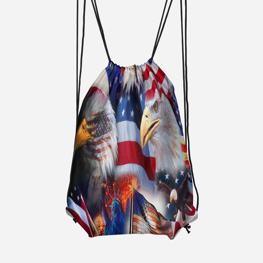 Tas serut / String bag / Tas Punggung AMERICAN EAGLE Full Printing Terbaru Art 6
