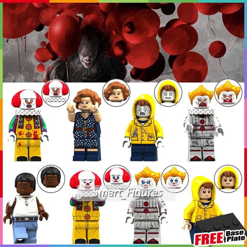 Mainan Action Figure Minifigures Seri Film Badut Beverley Black Mike George Demonization KT1012