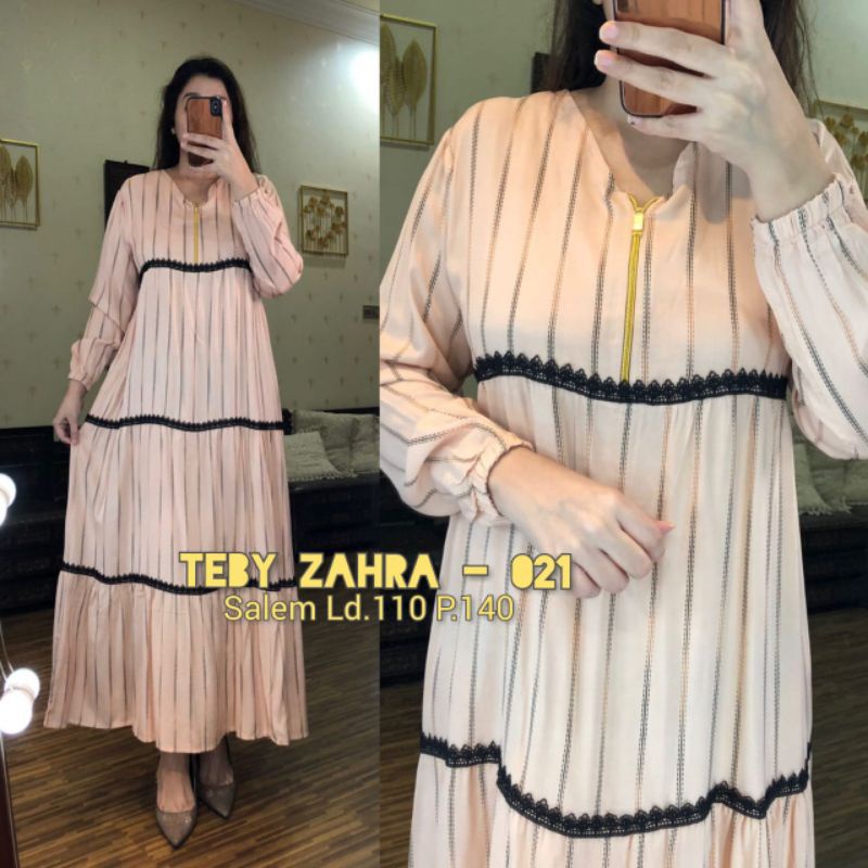 TEBY DASTER ARAB ZAHRA FLOWER RAINBOW SERIES RAYON VISCOSE ALL SIZE ORI-7