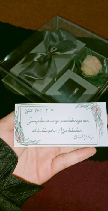 Tempat Uang Cincin Box Fancy Tutup Mika Untuk Seserahan/ Lamaran Tucm