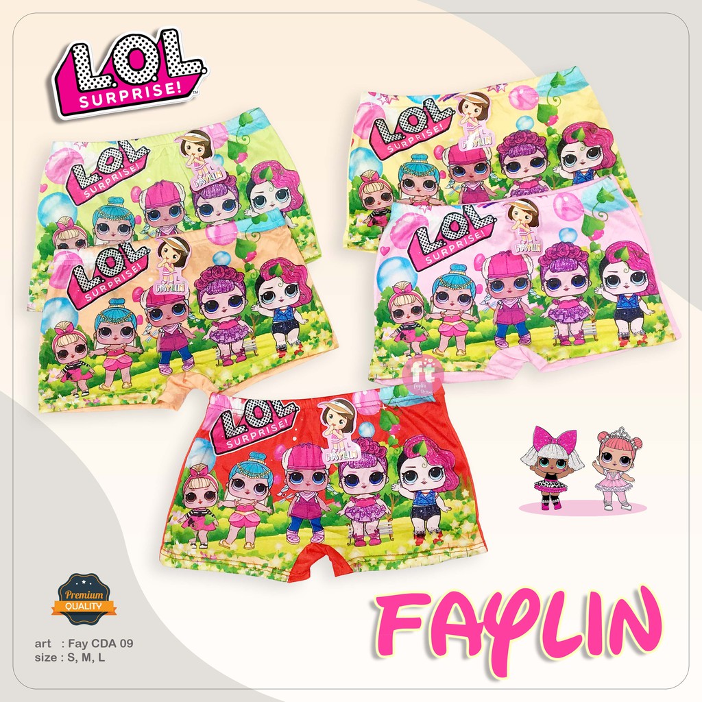 FAYLIN | Celana Dalam Boxer Anak Perempuan / art FAY CDA 09