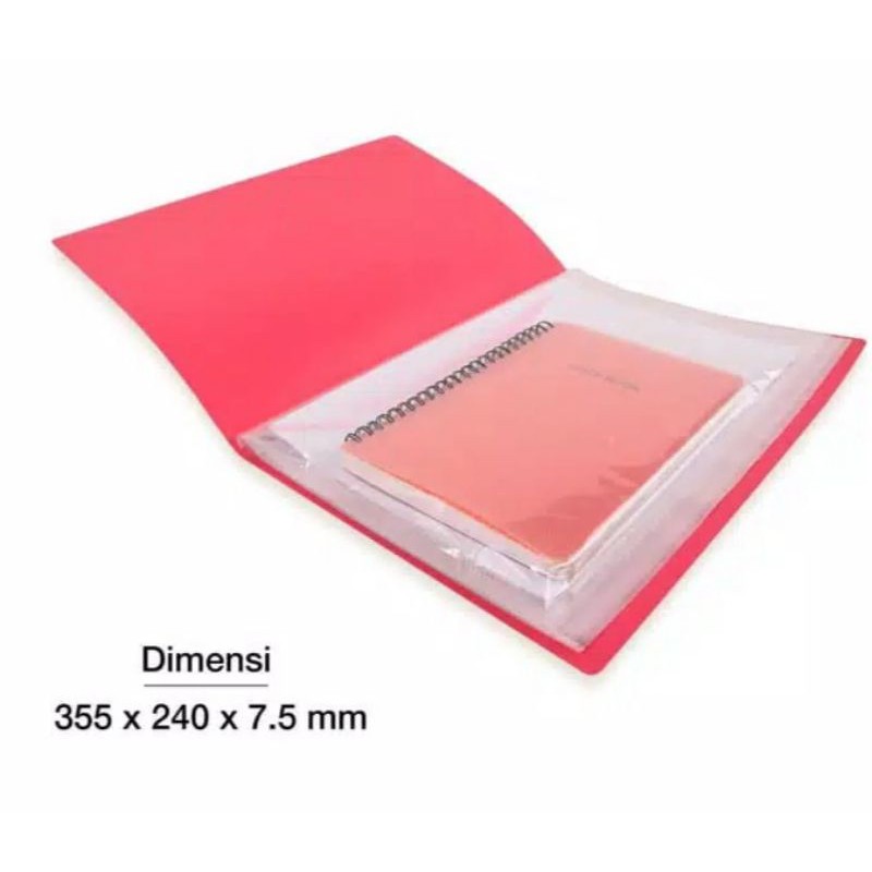 

CLEAR HOLDER / DISPLAY BOOKS 40 POCKETS FOLDER ONE