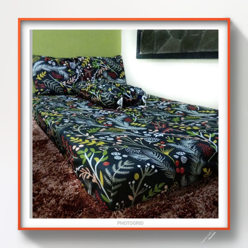 Sprei katun disperse my dream motif bunga bunga