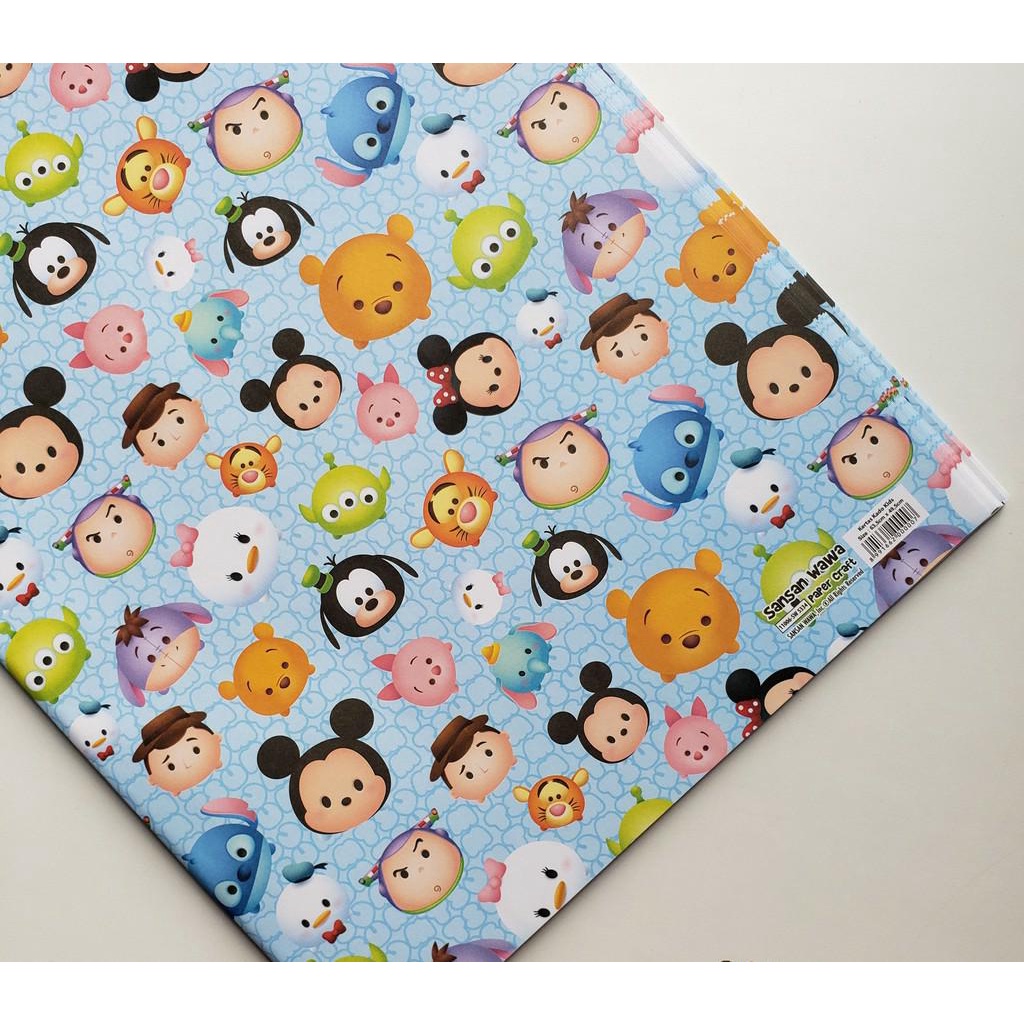 

AFI / K105 - Ekstra Packing Kertas Kado / Kertas Kado SanSan Wawa Motif Kartun / Kado Baju Anak Murah