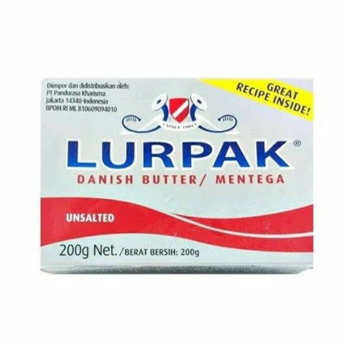 

LURPAK DANISH BUTTER UNSALTED 200GR