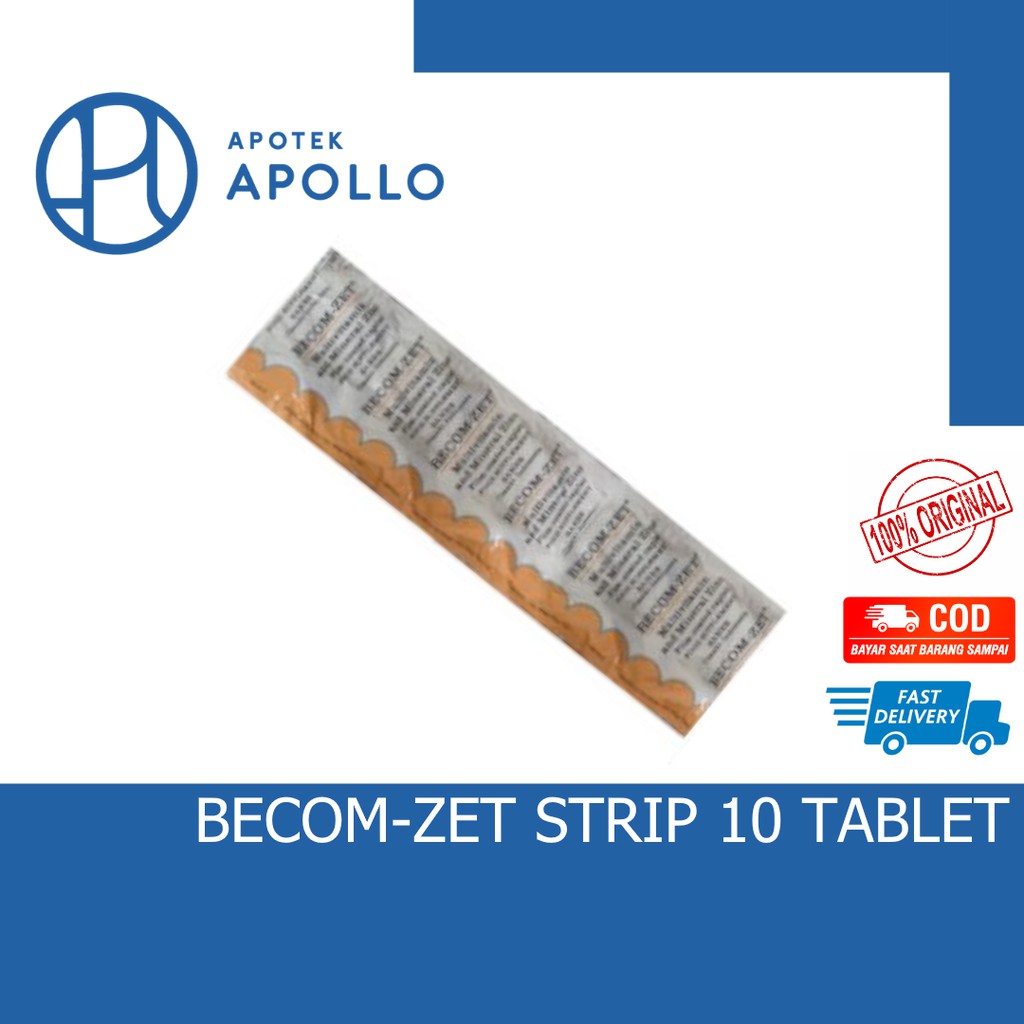 BECOM-ZET STRIP ISI 10 KAPLET BECOMZET BECOM ZET