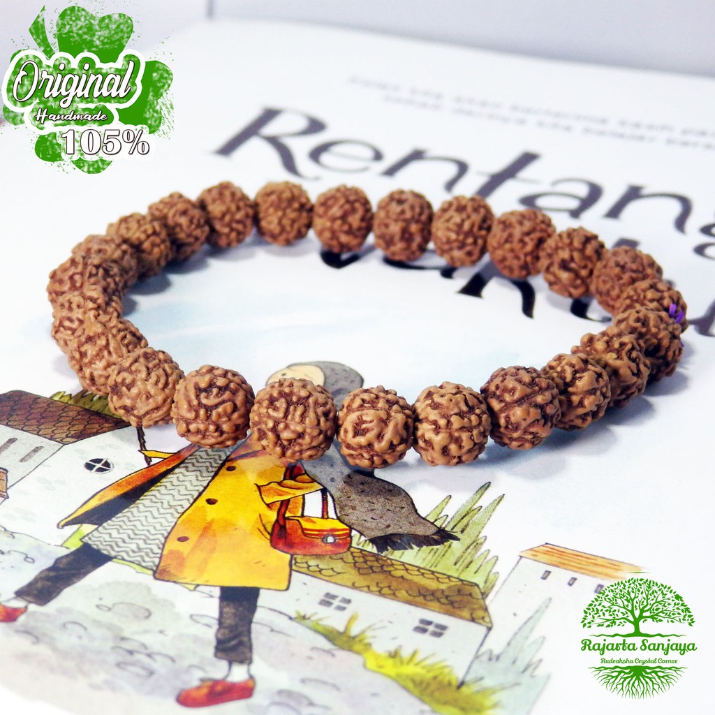 Gelang Handmade Rajarta Rudraksha Genitri Alami Untuk Kesehatan