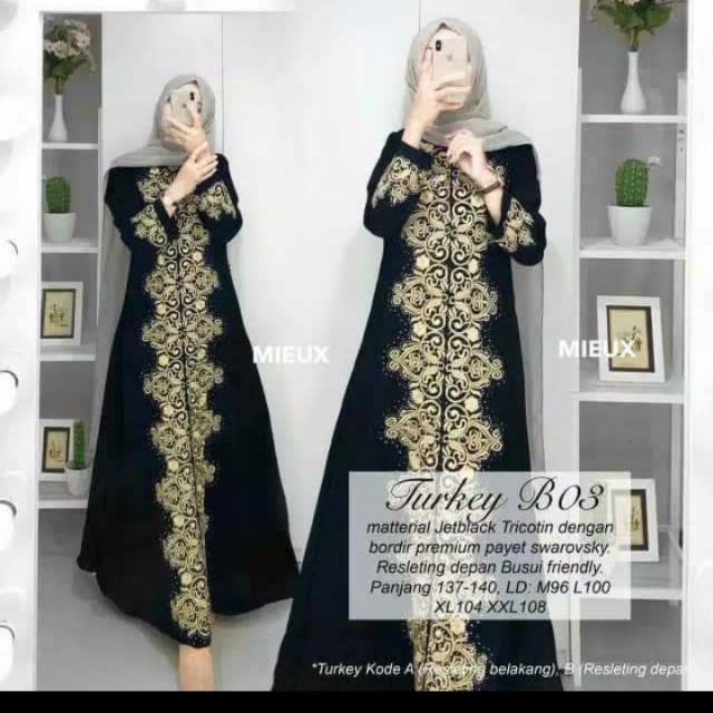Turkey B03 by miuxh. Abaya gamis Turkey size M L xl xxl