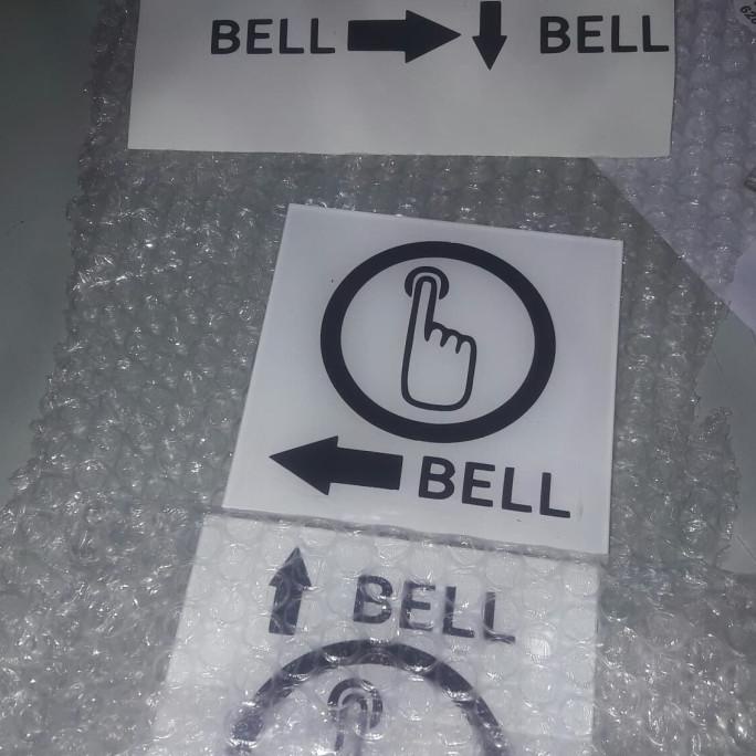

Kualitas Terbaik] Sign Akrilik Bel 12 X 12.6Cm Tanda Gambar Pencet Bel Bell Rumah