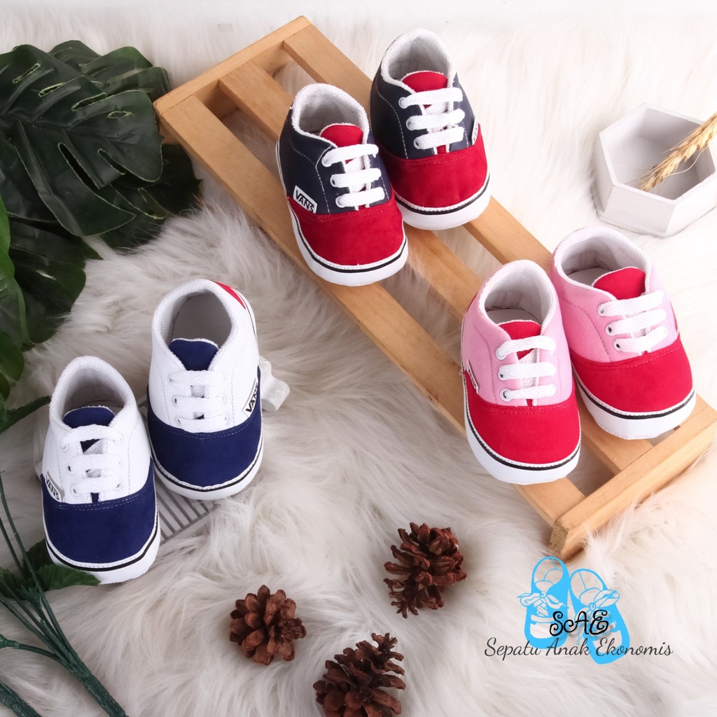 Baby shoes prewalker unisex sepatu anak belajar jalan New Arrival Combi Vanss | Sepatu Bayi