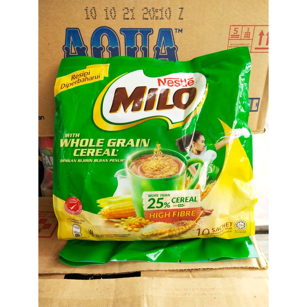 

Milo Cereal with Whole Grain Cereal Isi 10 Import Malaysia