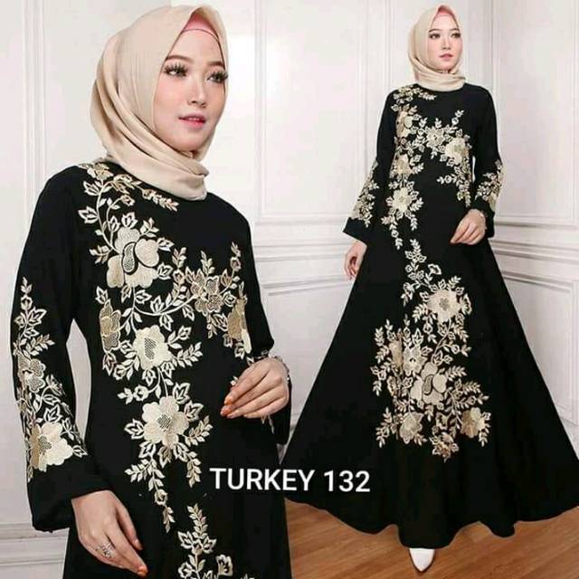 Abaya Bordir Premium Best Seller ( GESER KE KANAN UNTUK LIAT MODEL2 NYA )