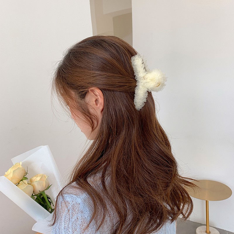 Jepit Rambut Wanita Sifon Lucu Gaya Korea Daily Fashion Aksesoris Rambut Wanita Import