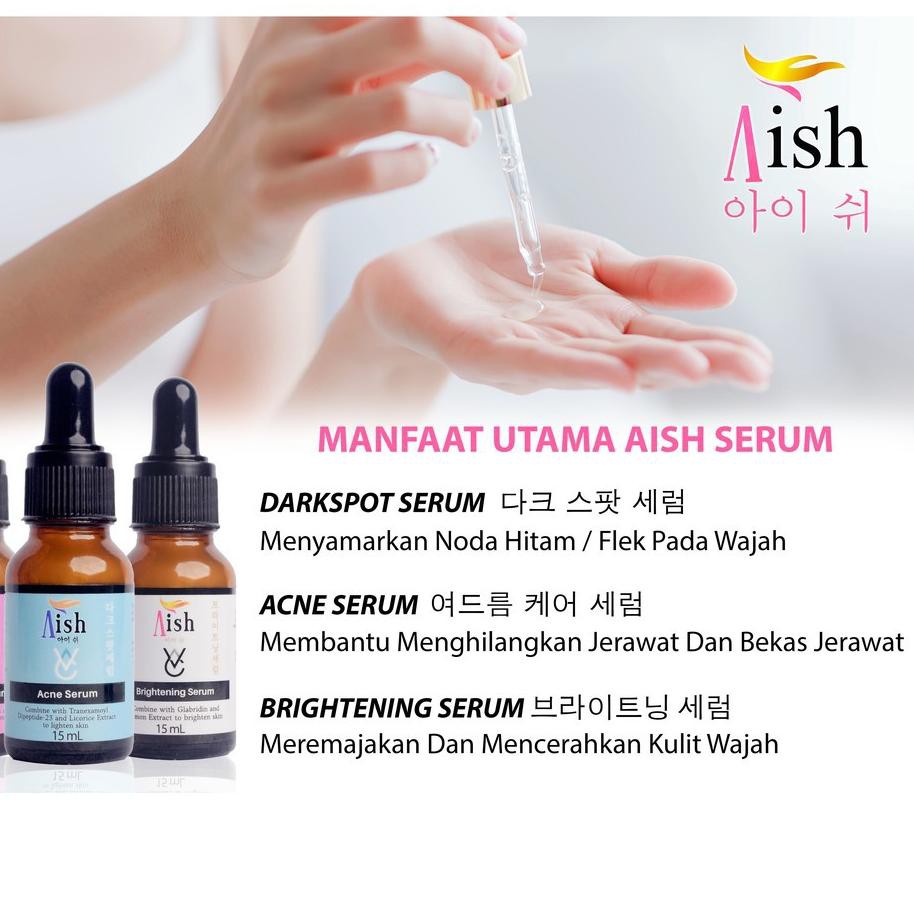 ❆ AISH Korean Serum | AISH serum Korea Complete Komplit / AISH SERUM BRIGHTENING ACNE DARKSPOT ORI ♪