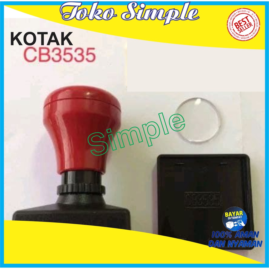 

GAGANG STEMPEL FLASH UKURAN 35X35 STEMPEL WARNA