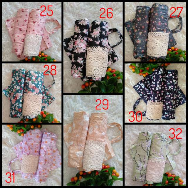 Mukena Katun jepang Ori mix Renda Rajut