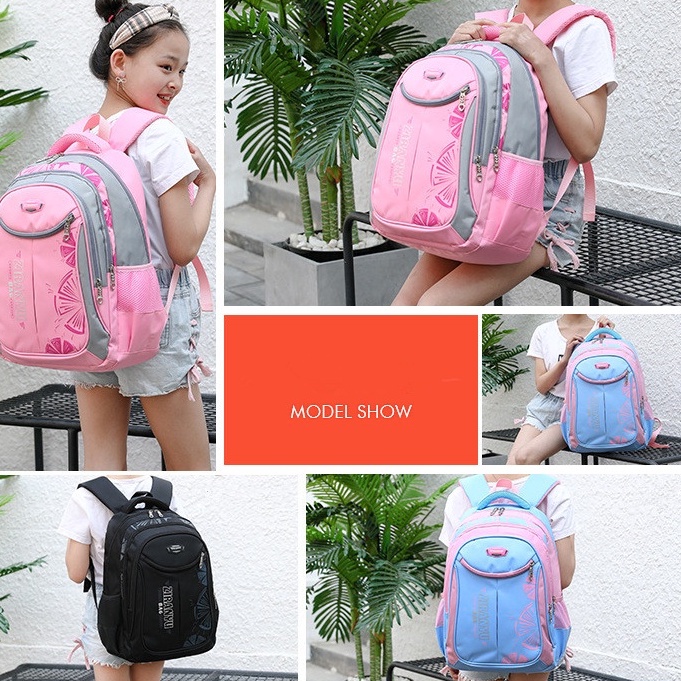 Tas Ransel Anak Sekolah SD/SMP/SMA/Tas Ransel Cewek Motif Terbaru/Tas Ransel Bahan Kanvas Premium Quality