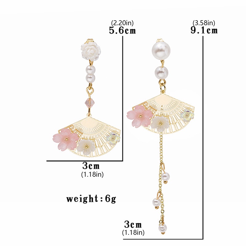 Anting Tusuk Asimetris Bahan Sterling Silver 925 Gaya Korea Untuk Wanita