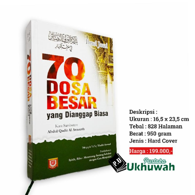 Buku 70 Dosa Besar Yang Di Anggap Biasa - Al Kabaair