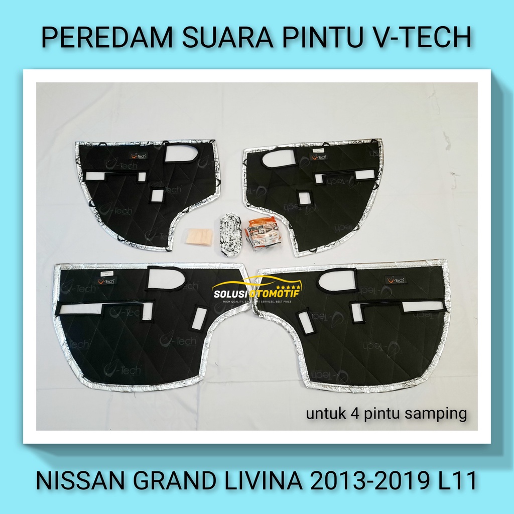 NISSAN GRAND LIVINA 2013-2019 Peredam Suara Pintu Aksesoris Mobil VTECH Ori Plug n Play