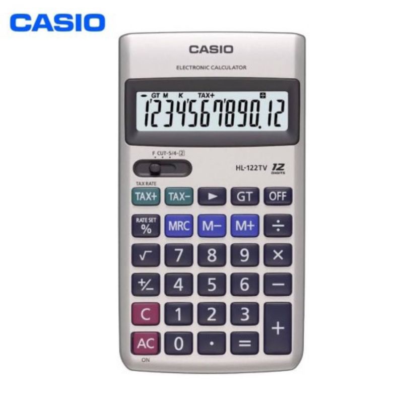 

CASIO KALKULATOR HL 122 TV ELECTRONIC CALCULATOR 12 DIGIT