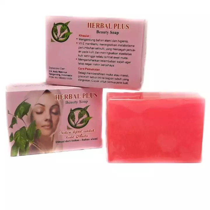 Herbal Plus Beauty Transparant Soap 70 gr Rumah Cantik 354 Sabun Batang yang Dapat Mencerahkan dan Membersihkan Kulit Wajah