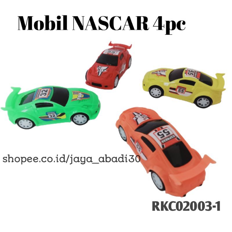 MAINAN MOBIL NASCAR 4 PC MESIN OULL BACK RKC02003-1