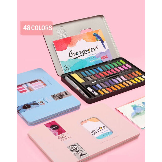 

Giorgione 48 colors solid watercolor box set