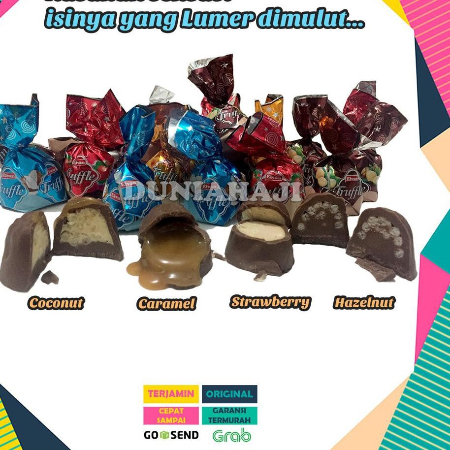 

Flash Sale!! KODE-764 Cokelat Elvan TRUFFLE / Coklat Arab Turki Turkey untuk Cemilan / Oleh Oleh Haj