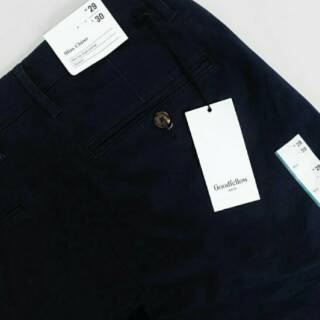  Goodfellow  co Slim Chino  Navy Stretch Shopee Indonesia