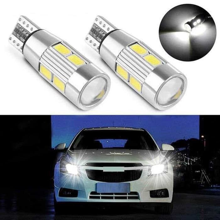 Lampu LED Mobil Headlight Canbus LED T10 COB W5W SMD 5630 5730