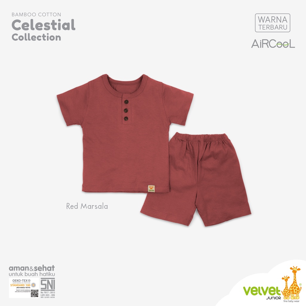 Velvet Junior Bamboo Celestial Collection Setelan Pendek