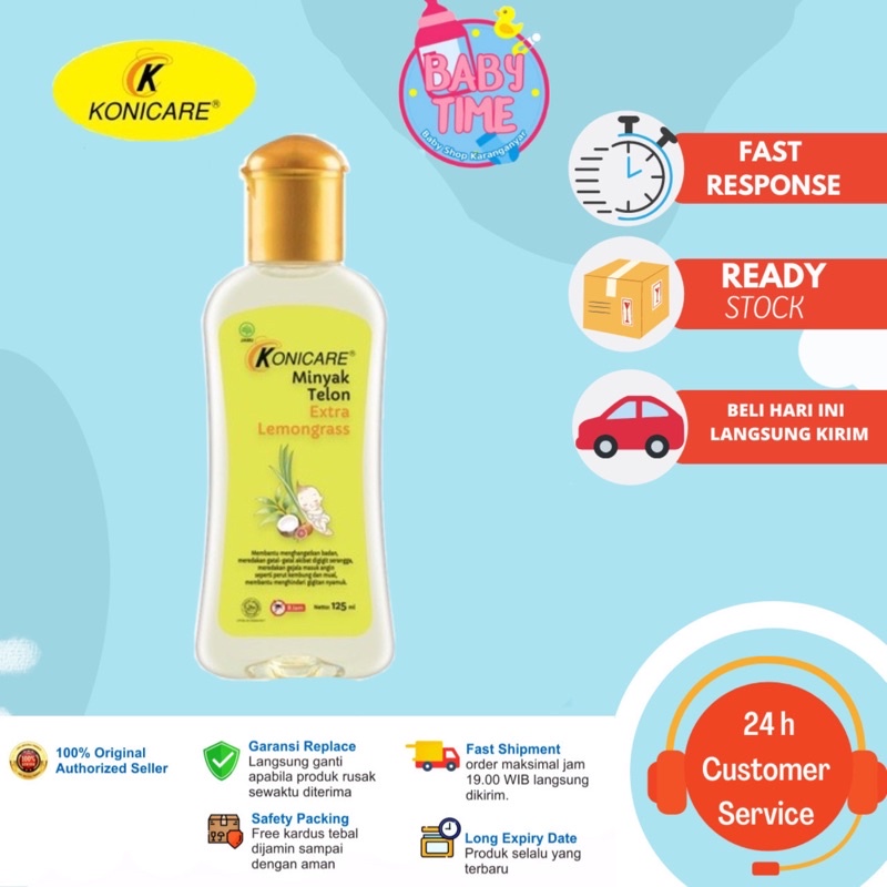 Konicare Minyak Telon Extra Lemongrass 60 ml &amp; 125ml