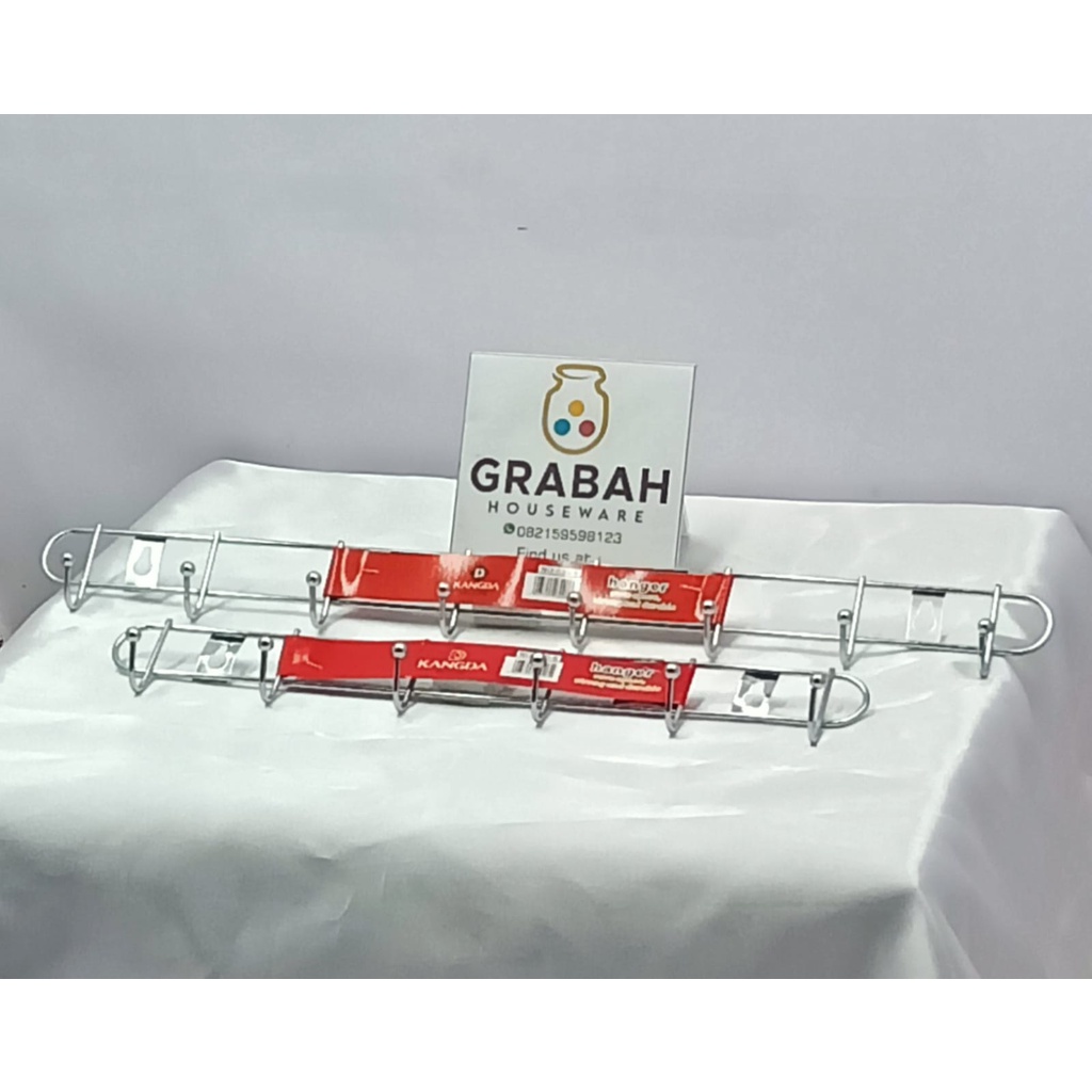 Kapstock Baju Gantungan Baju Stainless Tebal Ikat 6 / 8 Grabah Houseware