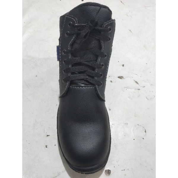 arisf sepatu safety/ sepatu proyek/ sepatu boot proyek/ sepatu boot hitam polos